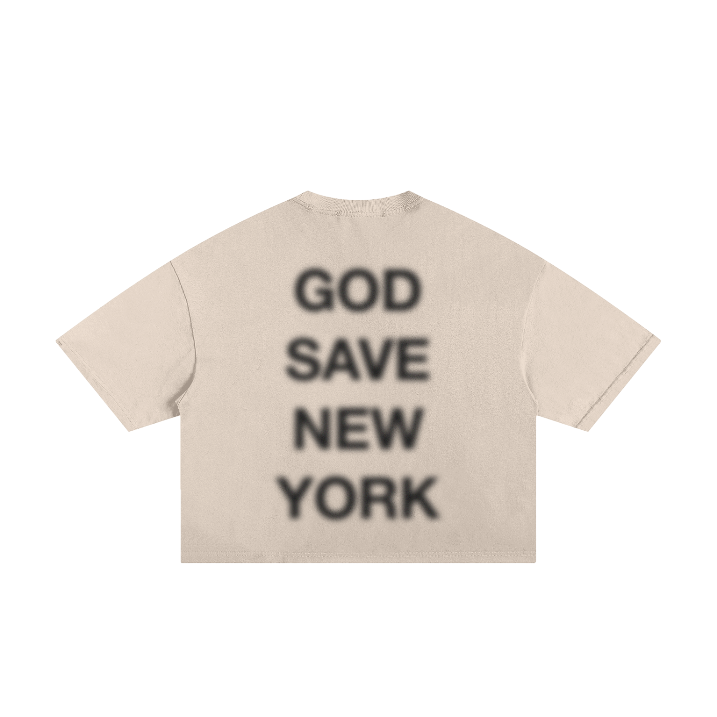 0000 Star Tee - White - Cropped Distressed T-Shirt