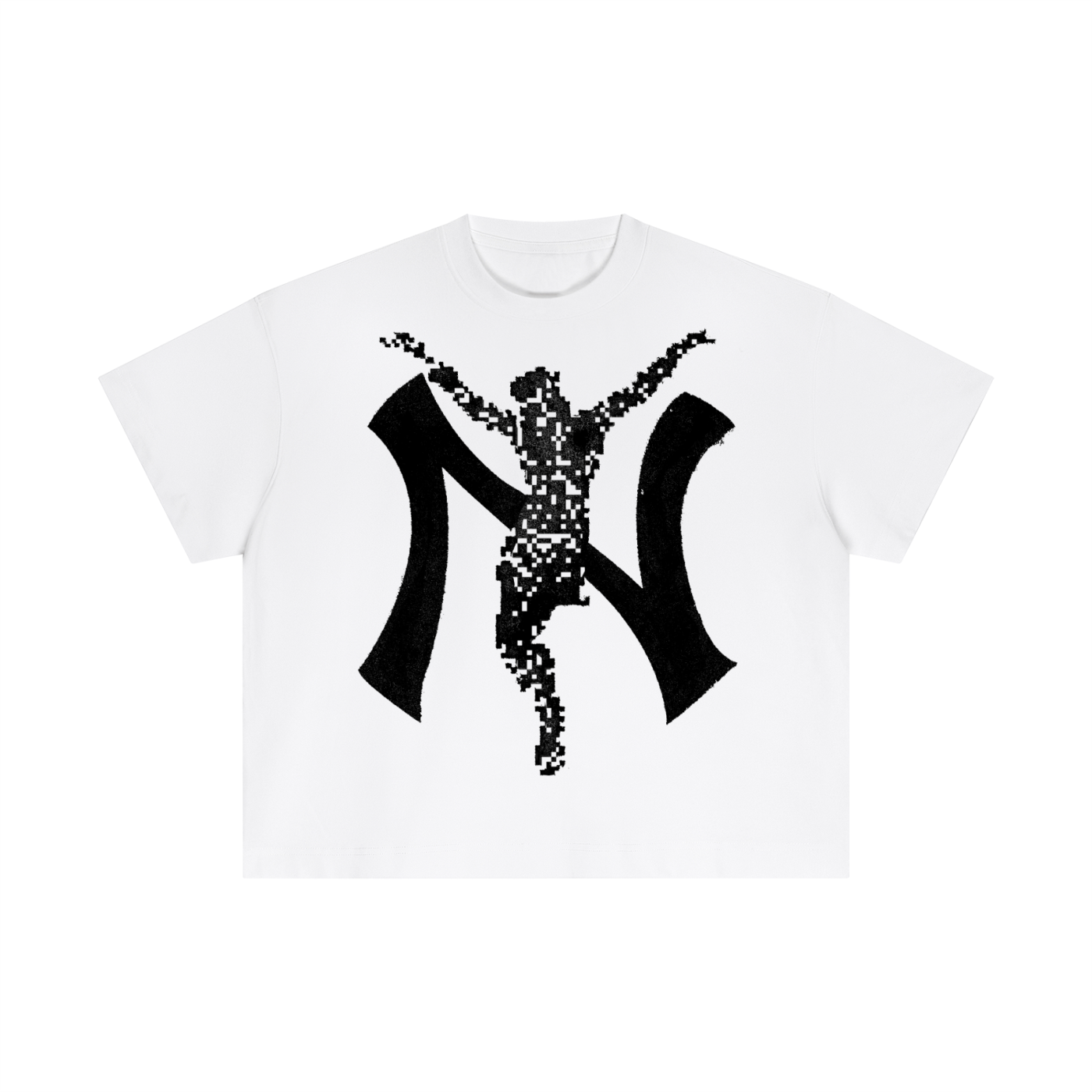 0002 Messiah Tee - White - Heavyweight Cotton Boxy T-Shirt