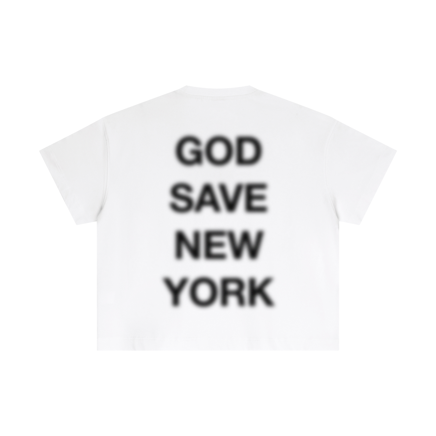 0003 Sorry Tee - White - Heavyweight Cotton Boxy T-Shirt